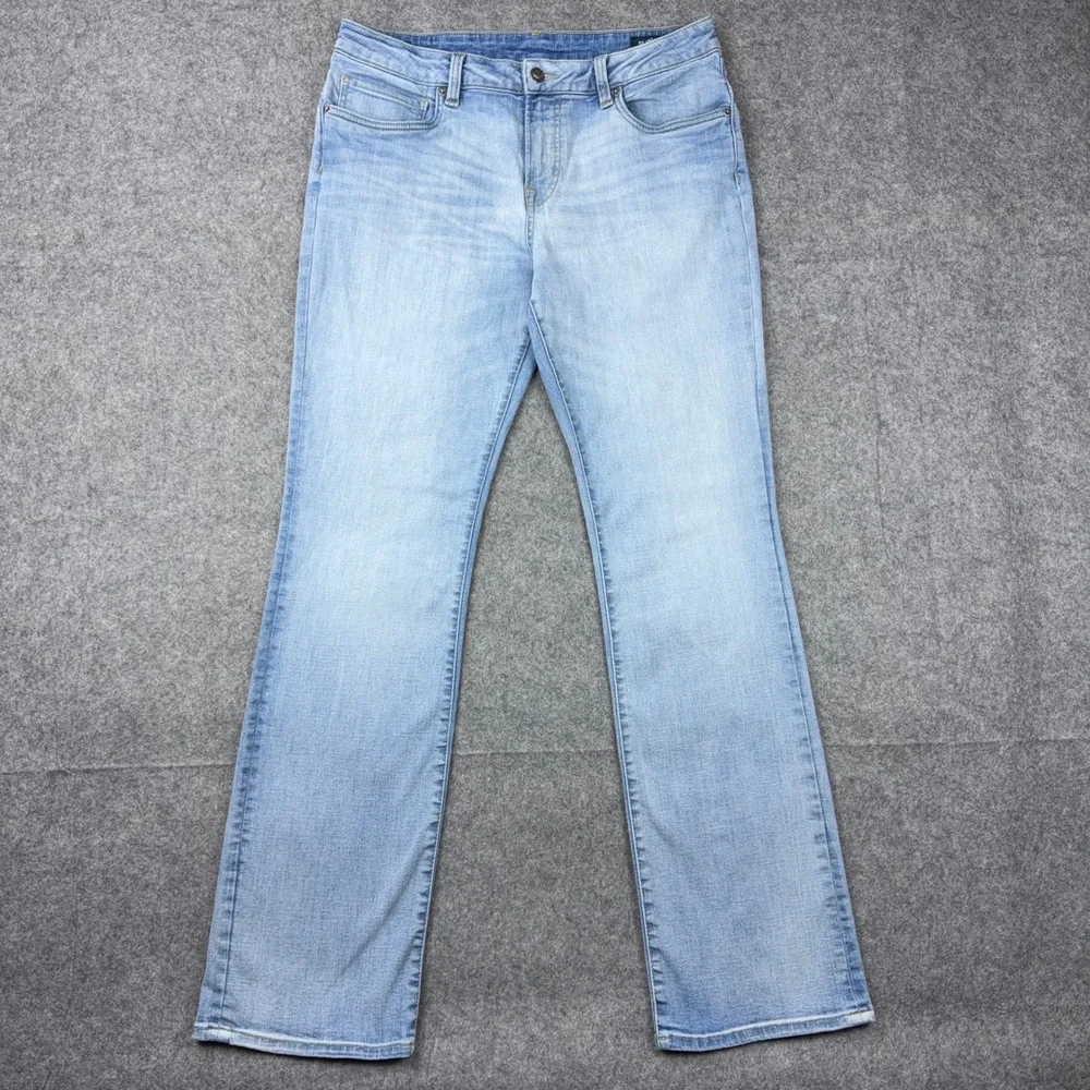 Buffalo David Bitton Jeans Mens 36x34 Light Blue Slim Boot King Stretch Denim